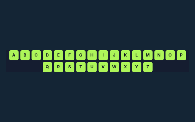 Hangman game board